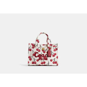 Coach Cargo Tote Bag 26 With Cherry Print